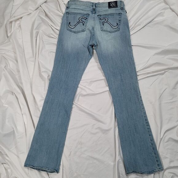 Rock and Republic Jeans Y2K Style Blue Ripped - Picture 7 of 8